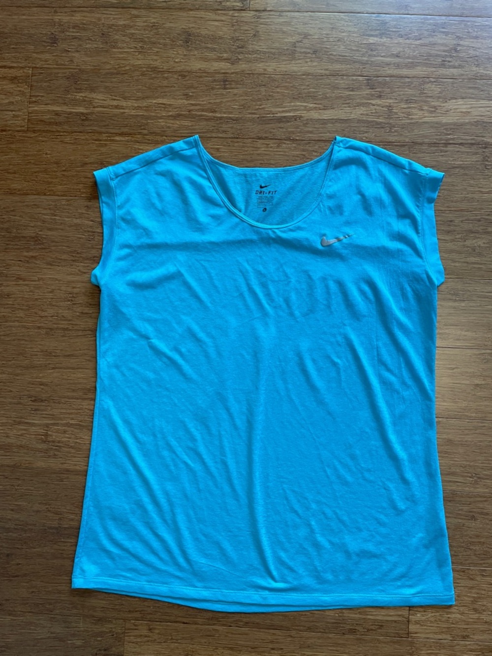 Nike Women's Dri-FIT Tank Top in Aqua Blue